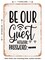 DECORATIVE METAL SIGN - Be Our Guest Network Password - Vintage Rusty Look